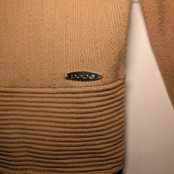 Bebe Beige Button-Up Cardigan - Picture 5 of 6